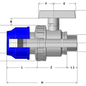 محبس كرة ربط بسن خارجي