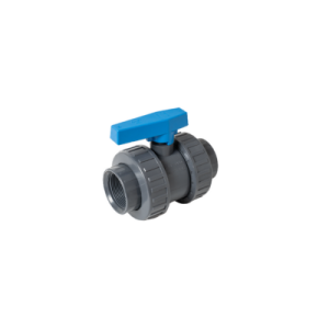 double union ball valve with adjustable seat & female threaded ends