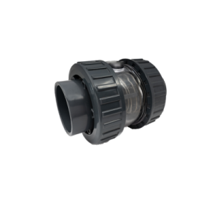 check ball valve with transparent body