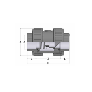 check valve female with female threaded sockets